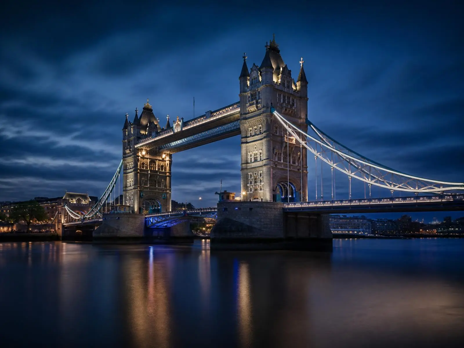 Tower Bridge, London at blue hour